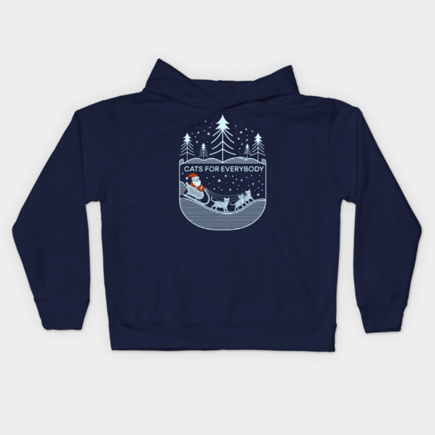 Cats For Everybody Kids Hoodie by CreativeSage