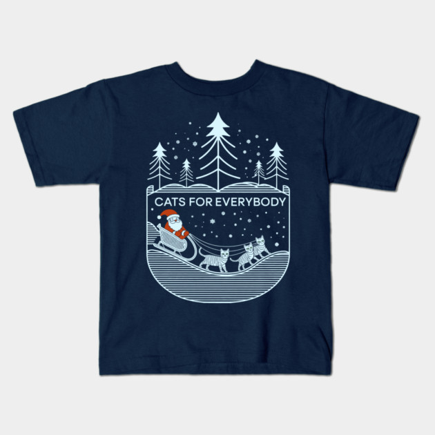 Cats For Everybody Kids T-Shirt by CreativeSage