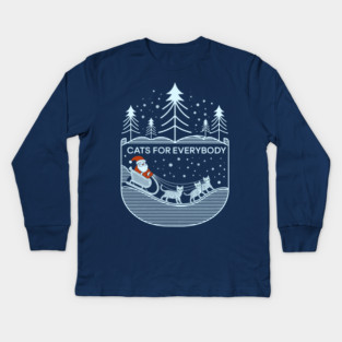Cats For Everybody Kids Long Sleeve T-Shirt