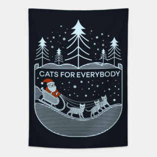 Cats For Everybody Tapestry