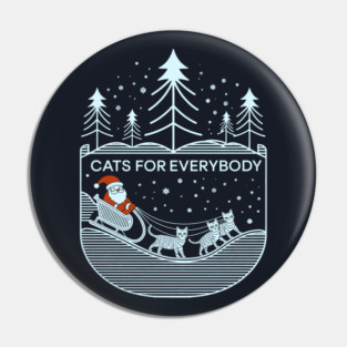 Cats For Everybody Pin