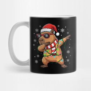 Cool Dabbing Capybara Christmas – Festive Holiday Vibes Mug