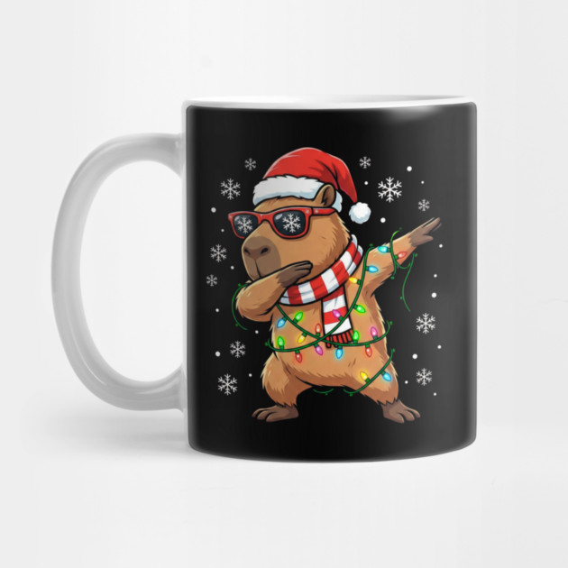 Cool Dabbing Capybara Christmas – Festive Holiday Vibes by Creatifly Graphic Tees
