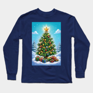 marijuana Christmas tree Long Sleeve T-Shirt