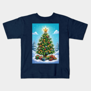 marijuana Christmas tree Kids T-Shirt