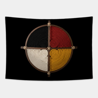 Native American Medicine Wheel Tapestry