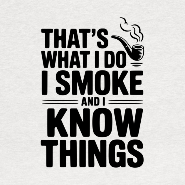 That’s What I Do I Smoke and I Know Things by Frank Ring