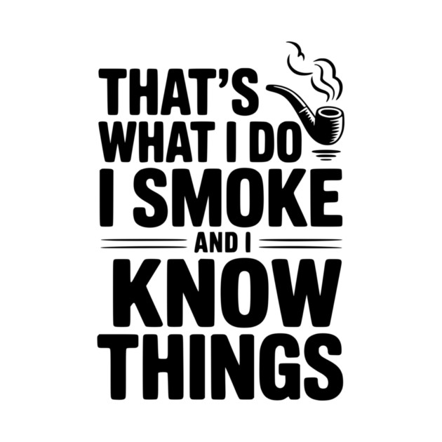 That’s What I Do I Smoke and I Know Things by Frank Ring