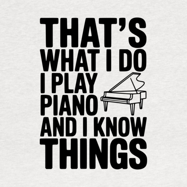 That’s What I Do I Play Piano and I Know Things by Frank Ring
