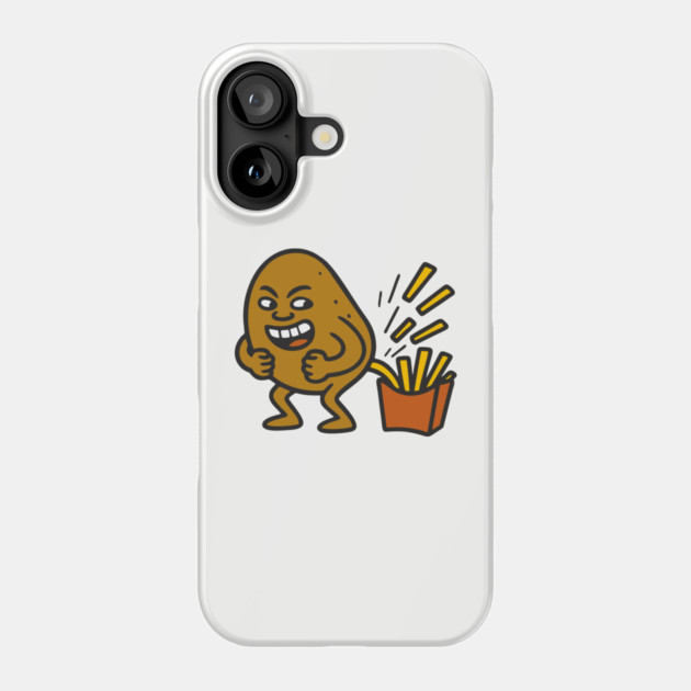 Junk Food Humor French Fries Parody Phone Case by Anticorporati