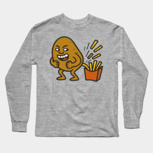 Junk Food Humor French Fries Parody Long Sleeve T-Shirt