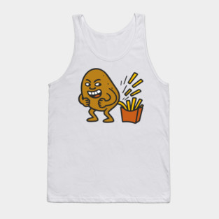 Junk Food Humor French Fries Parody Tank Top