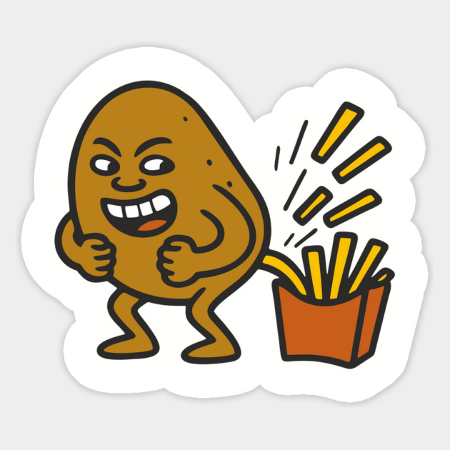 Junk Food Humor French Fries Parody Magnet by Anticorporati