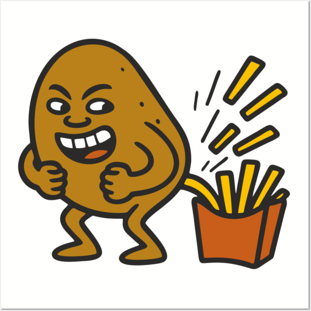 Junk Food Humor French Fries Parody Wall Art by Anticorporati