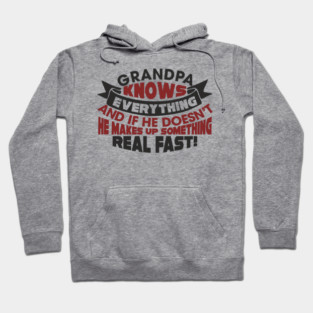Grandpa Knows Everything Papaw Pride Hoodie