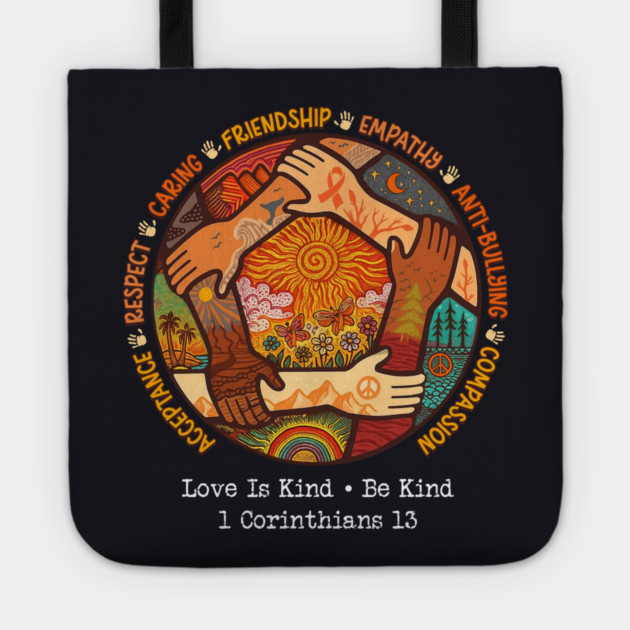 Love Is Kind • Be Kind, 1 Corinthians 13 Tote by Charles's Store 8