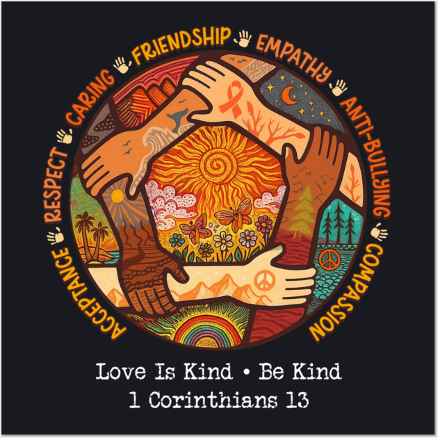 Love Is Kind • Be Kind, 1 Corinthians 13 Wall Art by Charles's Store 8