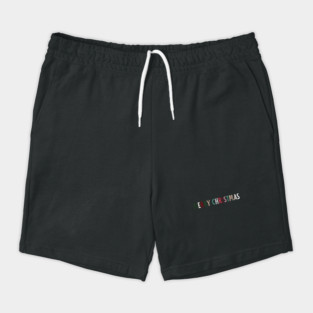 Colorful Merry Christmas Message Shorts