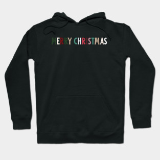Colorful Merry Christmas Message Hoodie