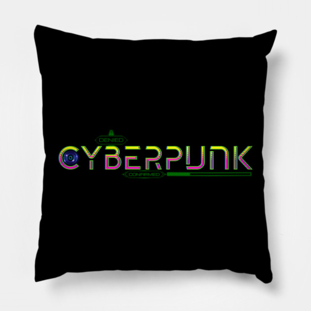 Cyberpunk Genre Lover Pillow by H. R. Sinclair