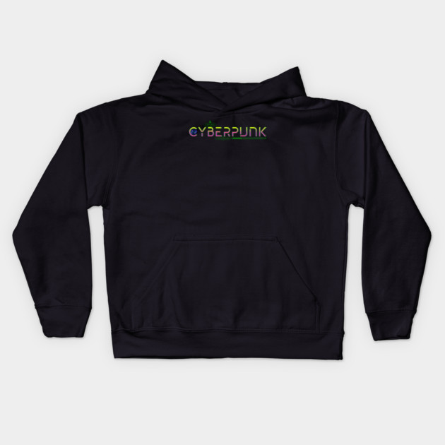 Cyberpunk Genre Lover Kids Hoodie by H. R. Sinclair