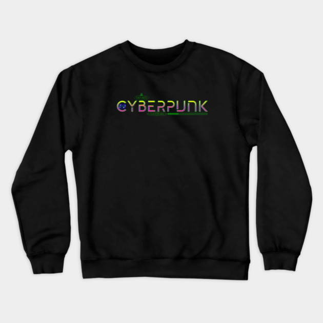 Cyberpunk Genre Lover Crewneck Sweatshirt by H. R. Sinclair