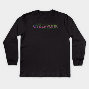 Cyberpunk Genre Lover Kids Long Sleeve T-Shirt