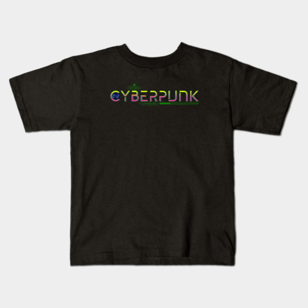 Cyberpunk Genre Lover Kids T-Shirt by H. R. Sinclair