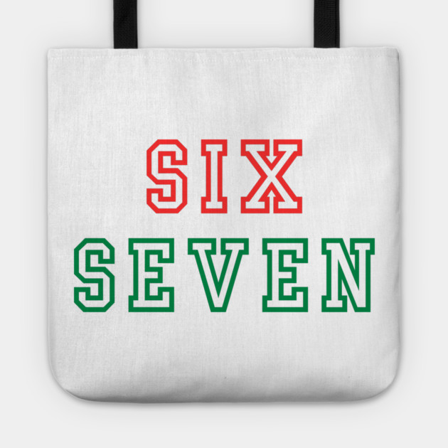 Christmas Six Seven 67 Tote by Creatifly Graphic Tees