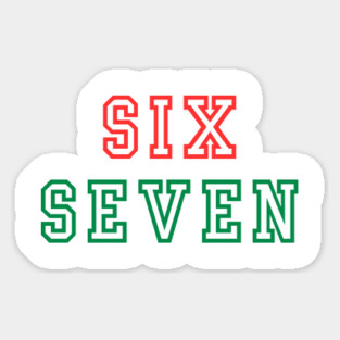 Christmas Six Seven 67 Sticker
