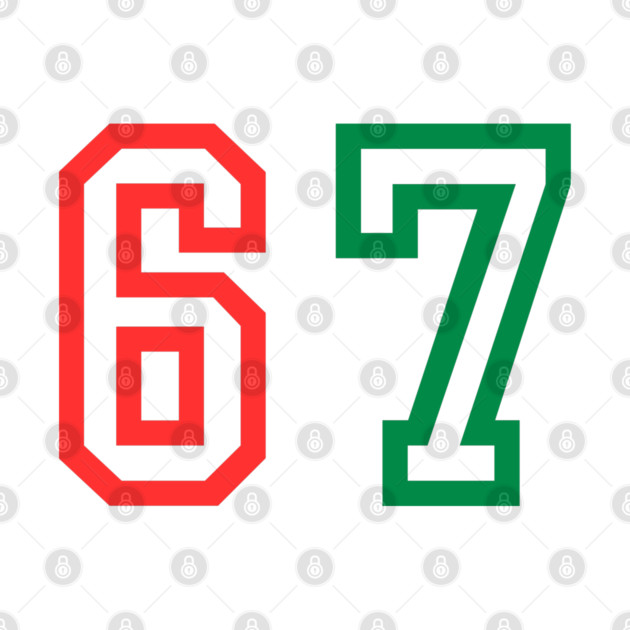 Christmas Six Seven 67 by Creatifly Graphic Tees