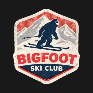 bigfoot ski club art T-Shirt