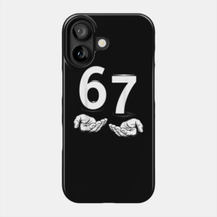 Funny Six Seven 6 7 Meme Gen Alpha Slang 6 7 Hands Phone Case