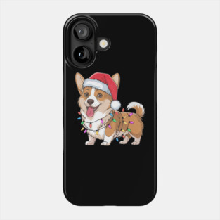Cardigan Welsh Corgi Christmas Lights Xmas Dogs Phone Case