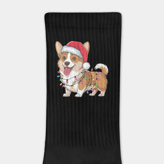 Cardigan Welsh Corgi Christmas Lights Xmas Dogs by yangho