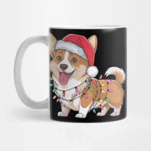 Cardigan Welsh Corgi Christmas Lights Xmas Dogs Mug
