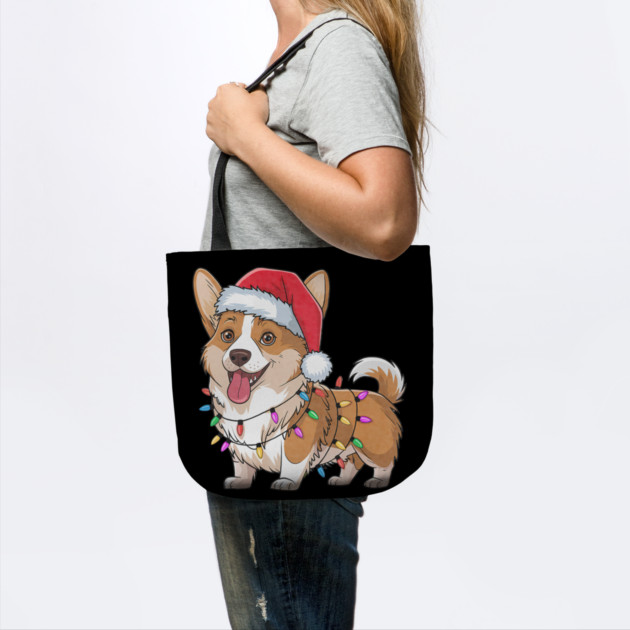 Cardigan Welsh Corgi Christmas Lights Xmas Dogs by yangho