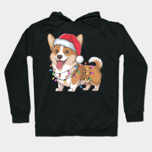 Cardigan Welsh Corgi Christmas Lights Xmas Dogs Hoodie