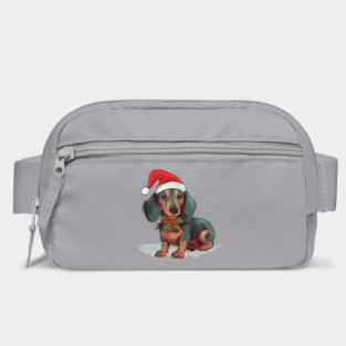 Christmas Dachshund Dogs Santa Hat Pet Weenie Bag