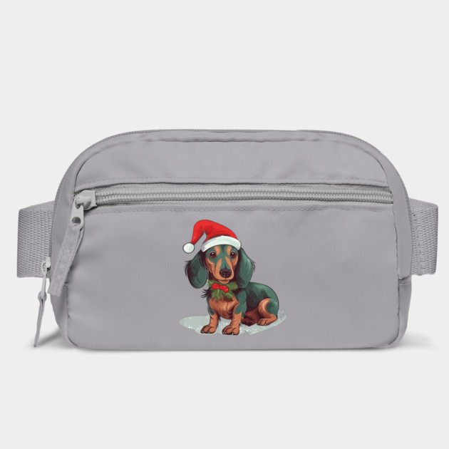 Christmas Dachshund Dogs Santa Hat Pet Weenie by yangho