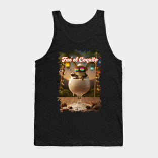Fué el Coquito Funny Puerto Rican Christmas Coquí Frog Boricua Tank Top