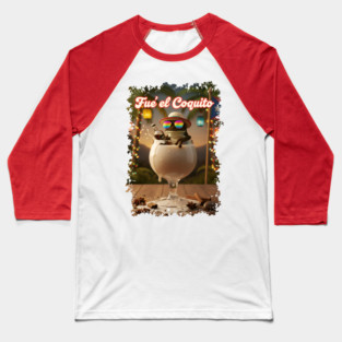 Fué el Coquito Funny Puerto Rican Christmas Coquí Frog Boricua Baseball T-Shirt