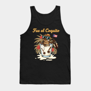 Fue el Coquito Funny Puerto Rican Coquí Holiday Christmas Drink Humor Tank Top