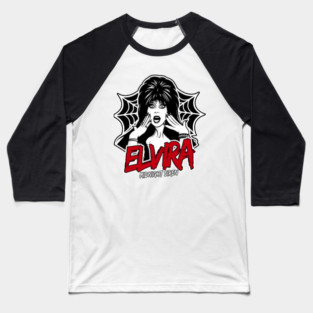 Elvira  Midnight Siren Baseball T-Shirt