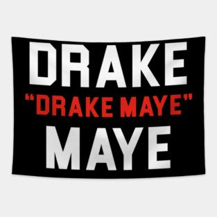 Drake Drake Maye Maye Football Quarterback - Drake Maye - New England Patriots Tapestry