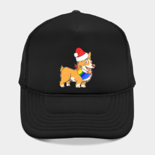 Christmas Gay Lesbian Pride Cute Santa Hat Corgi Dog Hat