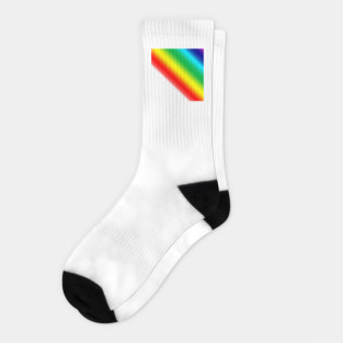 Rainbow colorful lines Socks