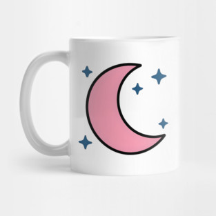 Pink Half Moon - Cute and Dreamy Mug