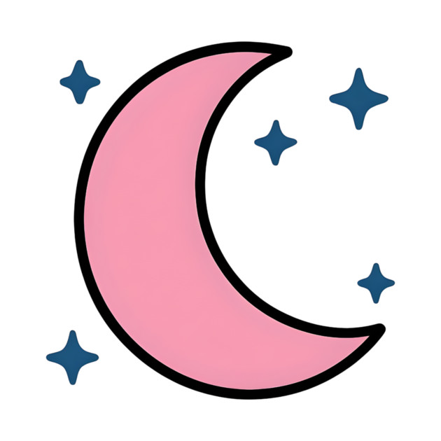 Pink Half Moon - Cute and Dreamy by Midsummer Dream House