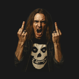 Bassist Cliff Flipping The Bird Vintage HD Classic T-Shirt